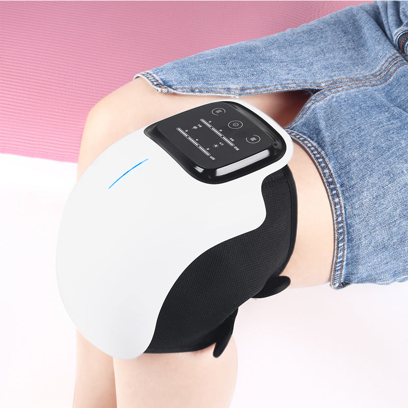 Smart Electric Knee Massager with Heat & Vibration - USB Rechargeable Knee Pain Relief Brace