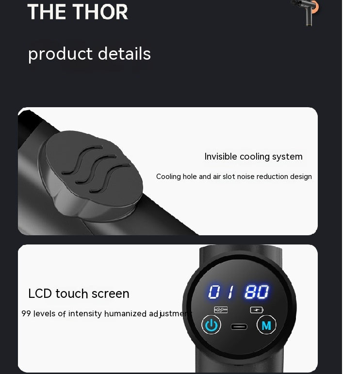 Massage Gun for Neck, Shoulder & Back Pain Relief | Deep Tissue Massager