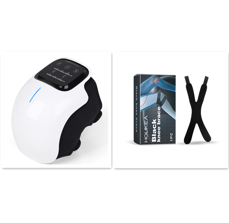 Smart Electric Knee Massager with Heat & Vibration - USB Rechargeable Knee Pain Relief Brace